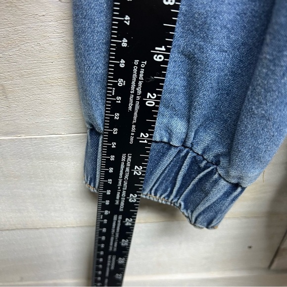 Knox Rose Utility Denim Barn Jacket Blue Long Sleeve Pockets Full Zip Size Small - Picture 11 of 11